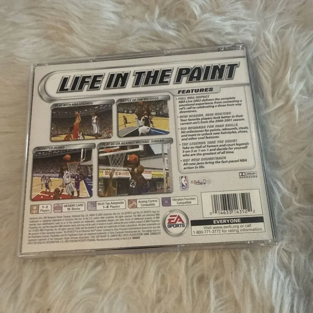 NBA Live 2002 (Sony PlayStation 1, 2001)